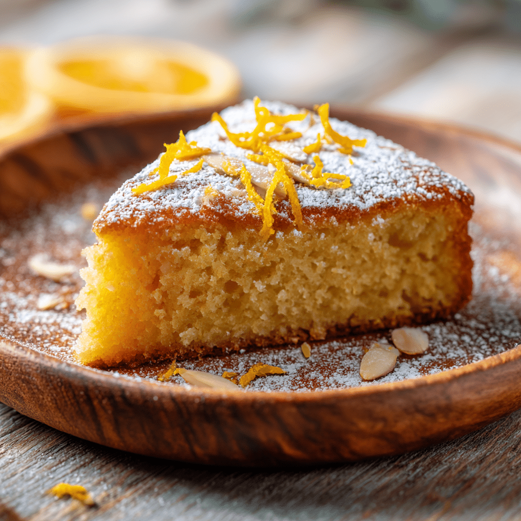 Vegan Orange Almond Cake Recipe - Recipe Image