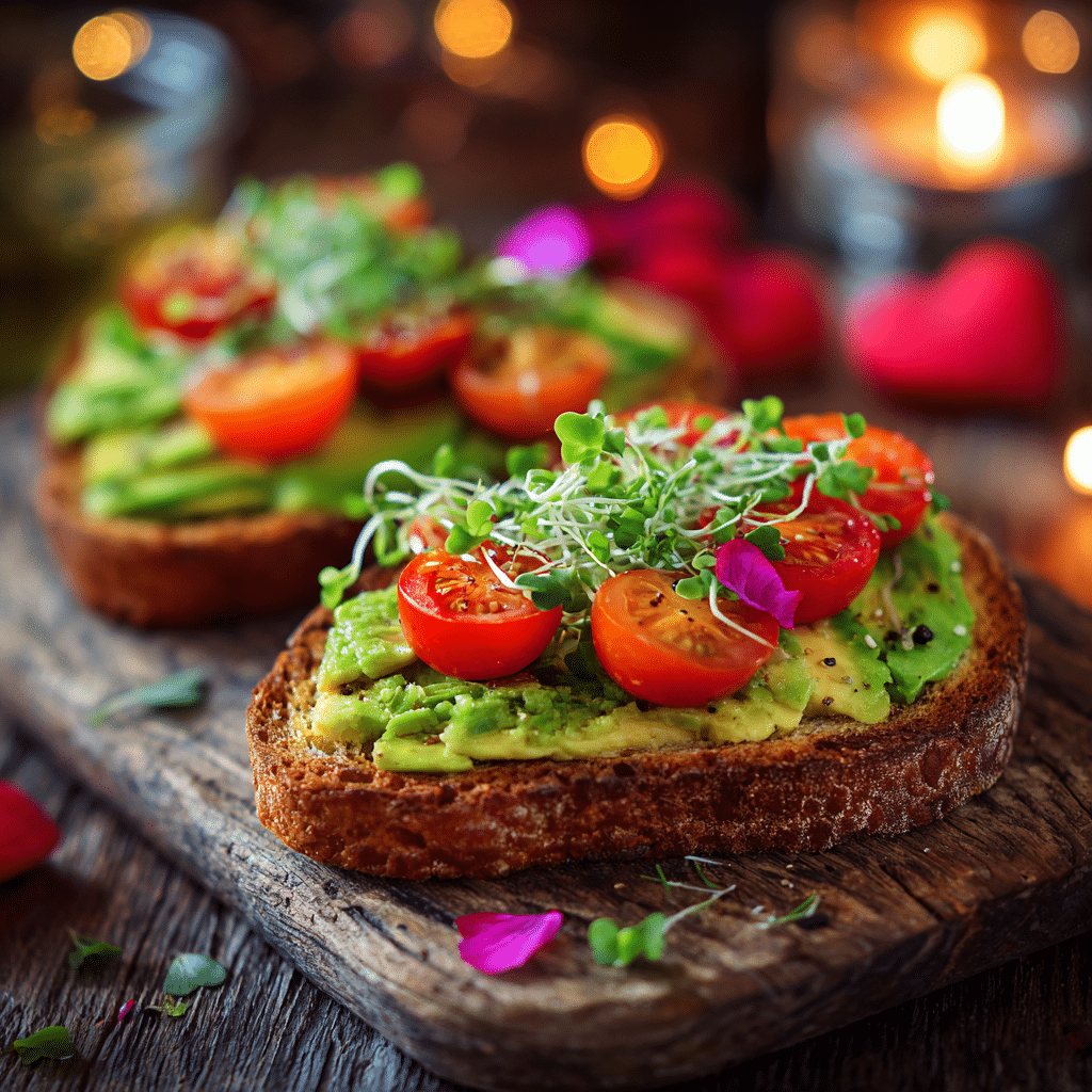Heart Toasts with Avocado & Tomato: Fresh Love Bites Recipe - Recipe Image