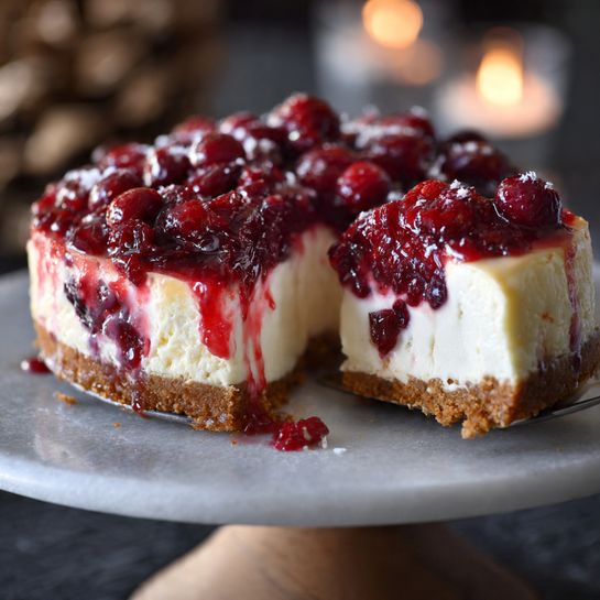 Cranberry Cheesecake Recipe - Recipe Image