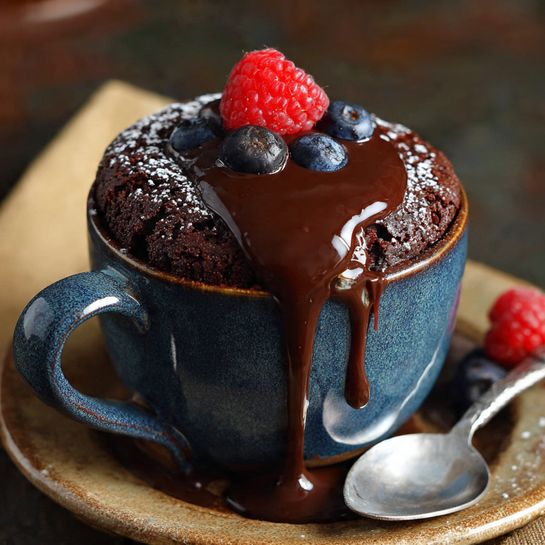 Dark Chocolate Lava Mug Cake: Quick Indulgent Dessert Recipe - Recipe Image