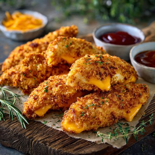 Cheesy Chicken Nugget Recipe - Recipe Image