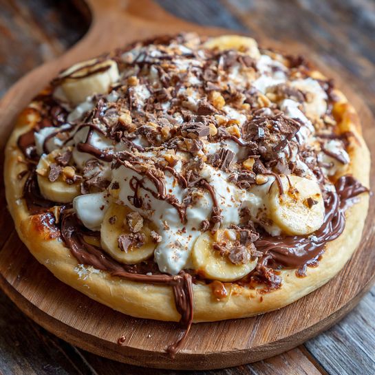 Nutella Banana Dessert Pizza: Decadent Sweet Indulgence Recipe