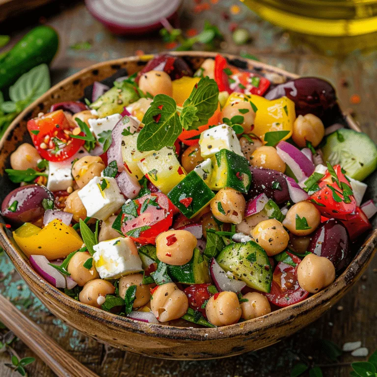 Mediterranean Chickpea Salad Recipe