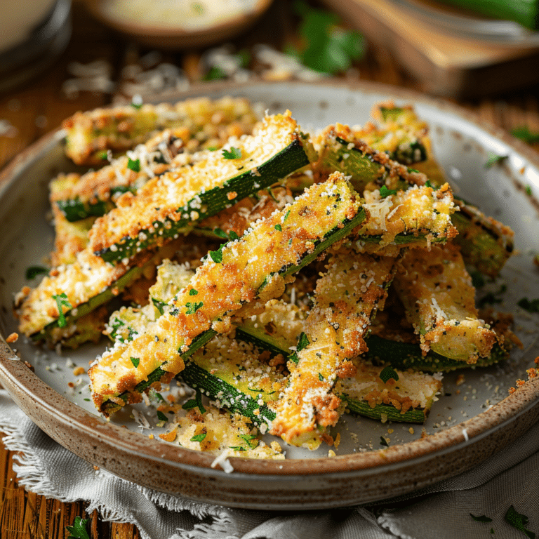 Garlic Parmesan Zucchini Fries Recipe