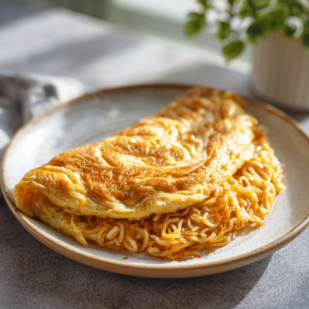 Ramen Omelette Recipe - Recipe Image