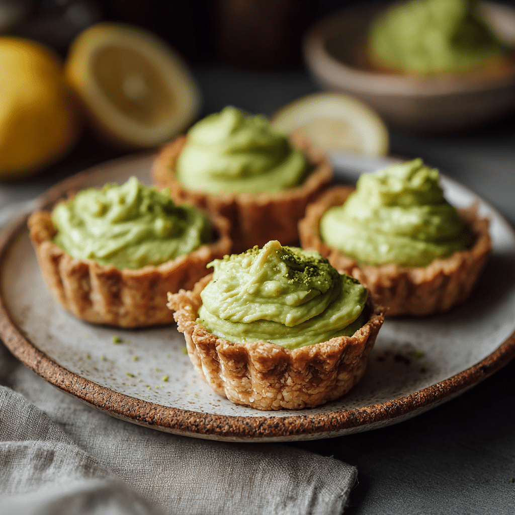 Avocado Lemon Tart Cups: Green Citrus Delight Recipe