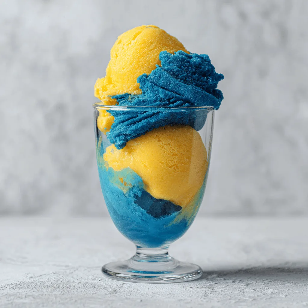 Blue Spirulina Mango Sorbet: Oceanic Treat Recipe