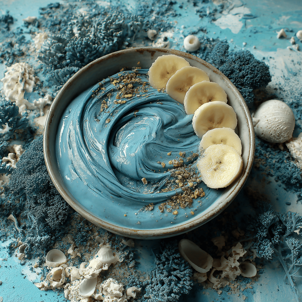 Blue Spirulina Banana Nice Cream: Ocean Vibes Recipe - Recipe Image