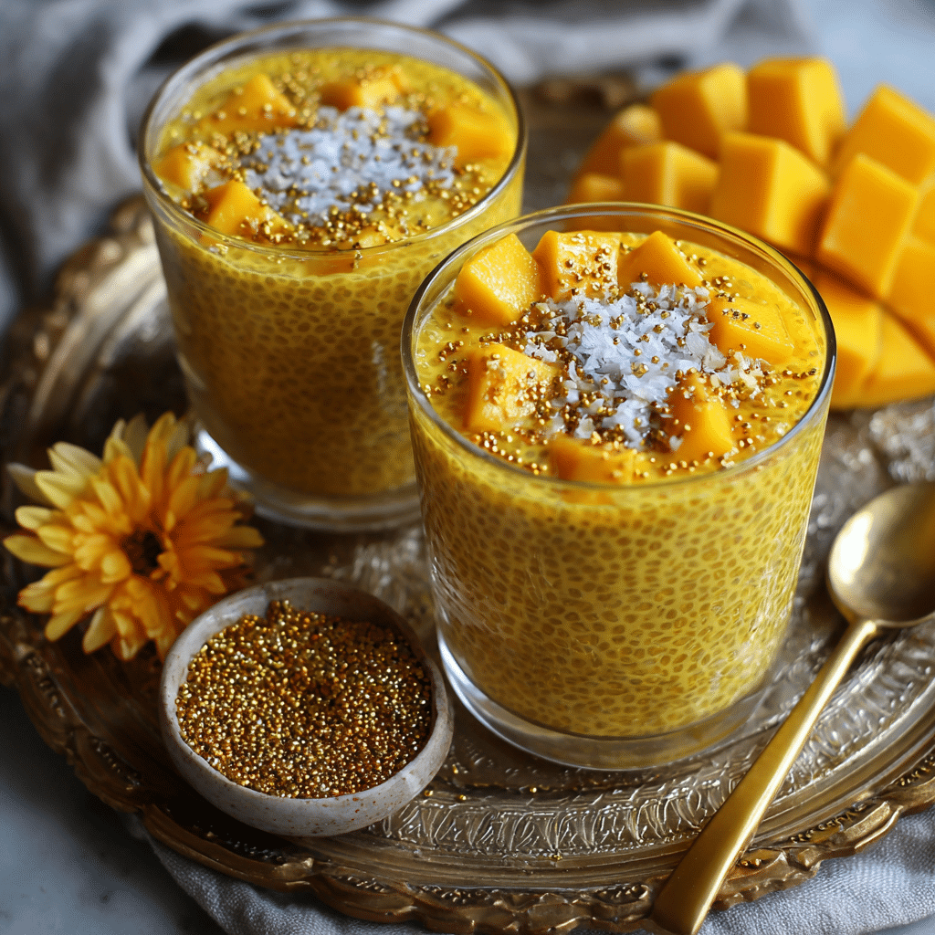Turmeric Mango Chia Pudding: Golden Glow Recipe