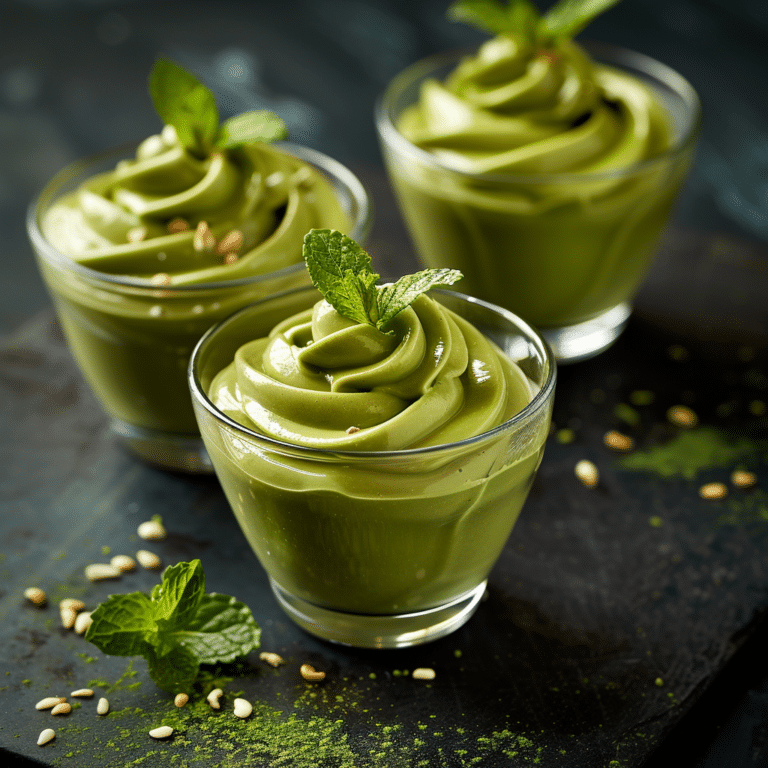 Matcha Avocado Mousse: Green Velvet Recipe
