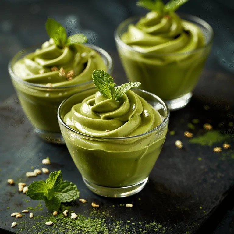 Matcha Avocado Mousse: Green Velvet Recipe