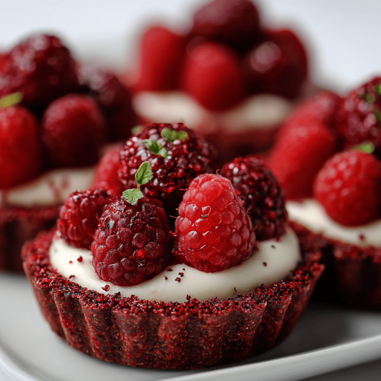 Raspberry Beet Mini Tarts: Red Velvet Natural Recipe