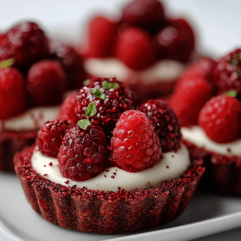 Raspberry Beet Mini Tarts: Red Velvet Natural Recipe