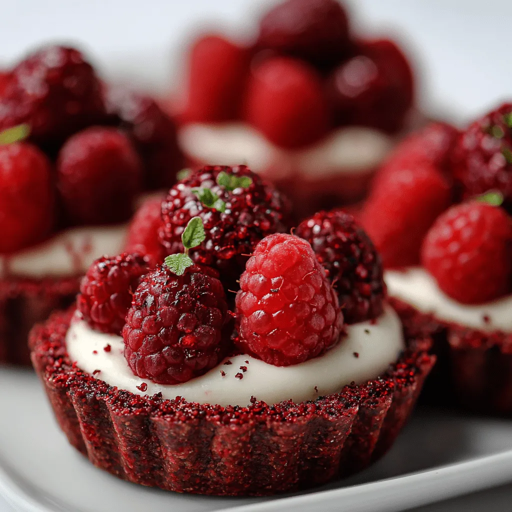 Raspberry Beet Mini Tarts: Red Velvet Natural Recipe