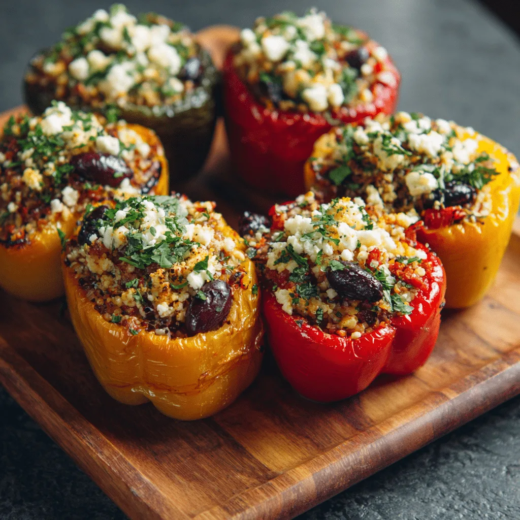 Mediterranean Stuffed Bell Peppers Recipe