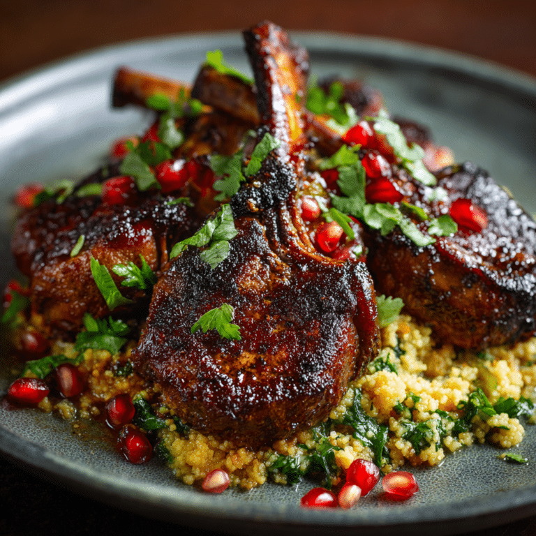 Moroccan-Spiced Lamb Chops Recipe
