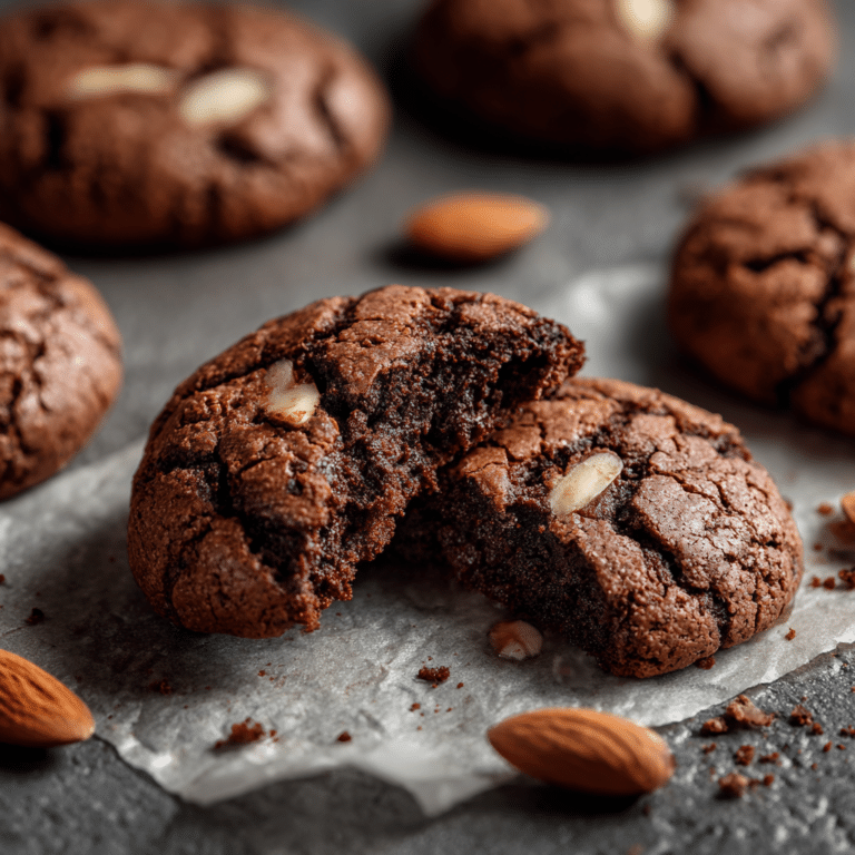 Chocolate Almond Cookies Recipe