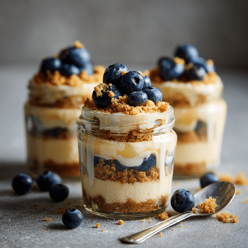 Blueberry Cheesecake Parfaits Recipe - Recipe Image