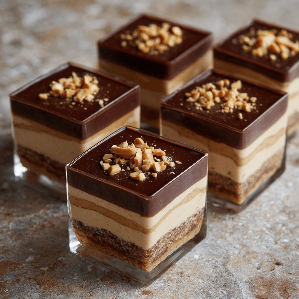 Peanut Butter Chocolate Layer Cups Recipe - Recipe Image