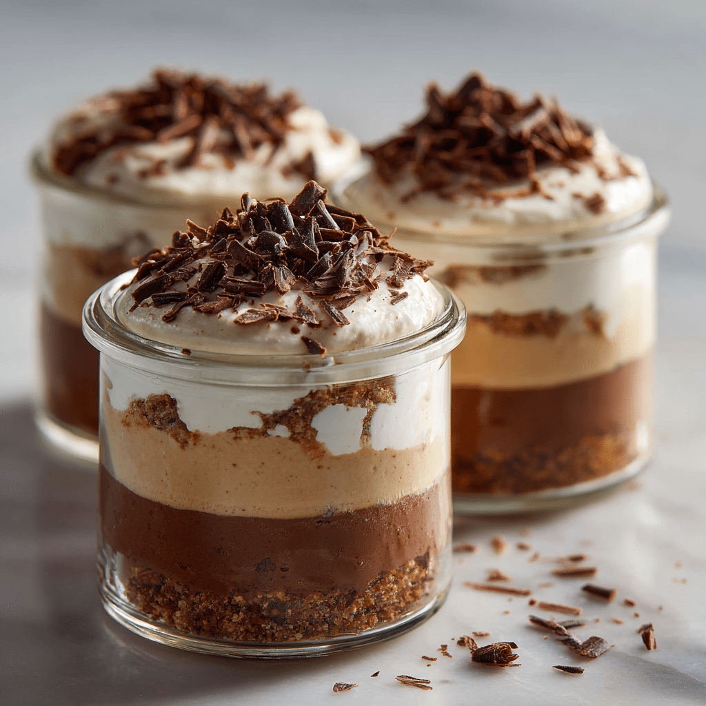 Mocha Cream Layer Cups Recipe - Recipe Image