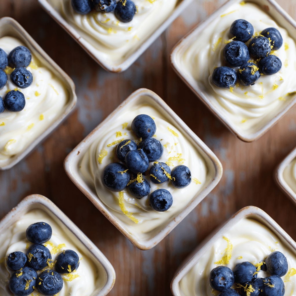 Lemon Blueberry Cream Cups Recipe - Recipe Image