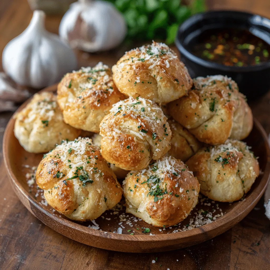 Garlic Parmesan Knots Recipe - Recipe Image