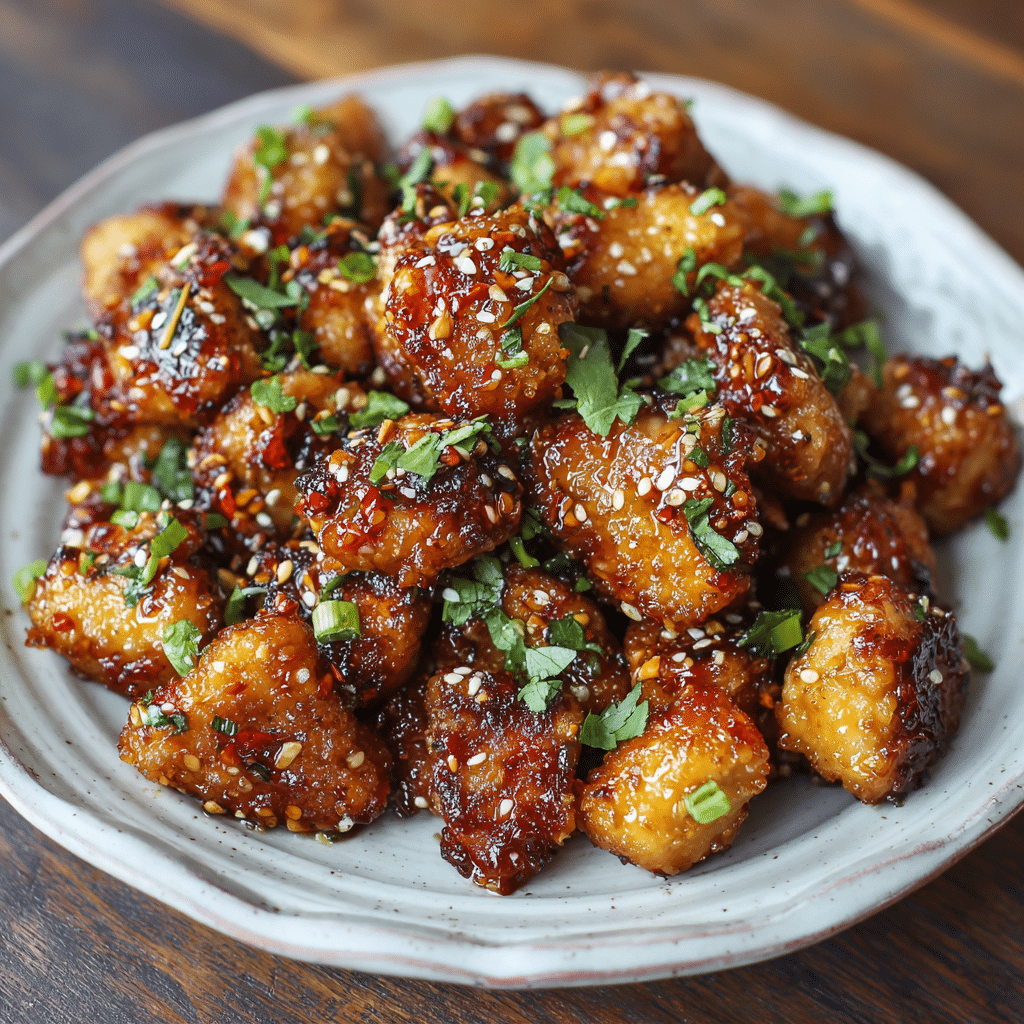 Honey Garlic Chicken Bites Recipe