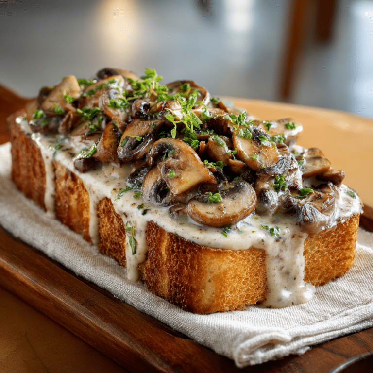 Creamy Mushroom Toast Recipe