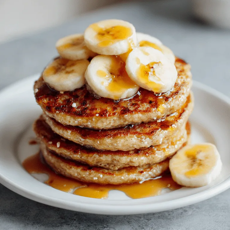 Banana Oat Pancakes Recipe