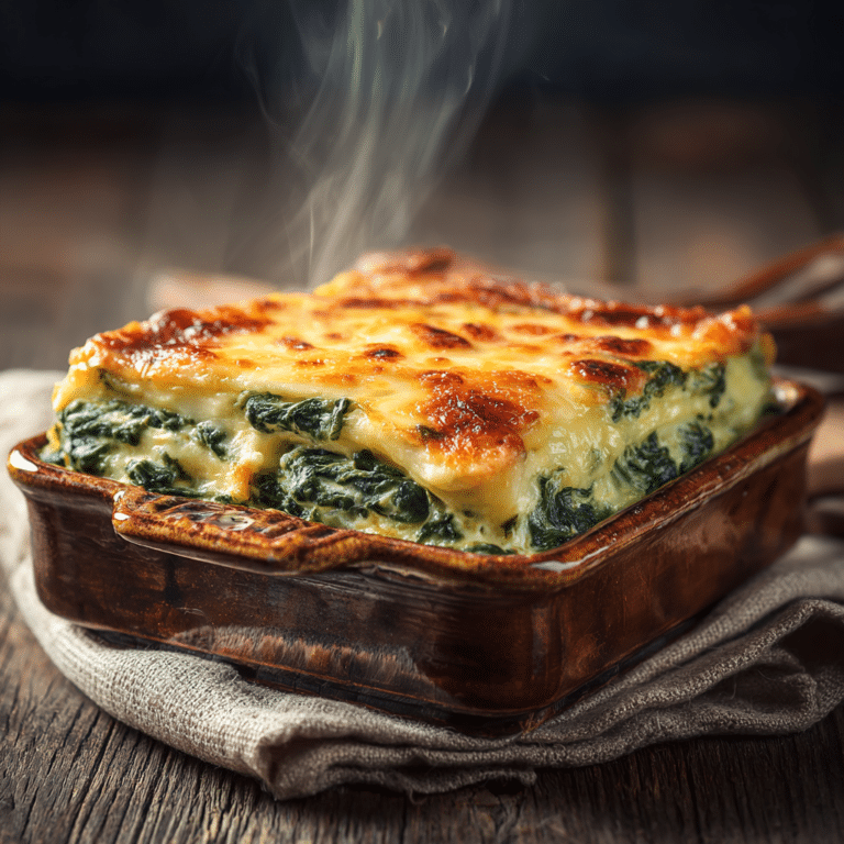 Baked Spinach & Cheese Casserole Recipe