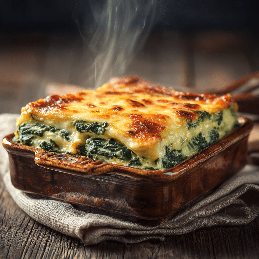 Baked Spinach & Cheese Casserole Recipe