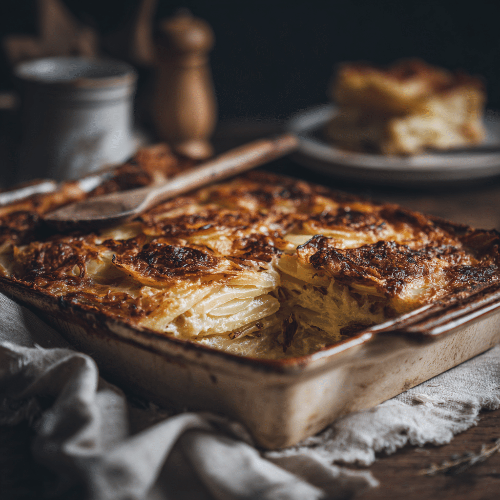 Baked Potato & Onion Casserole Recipe