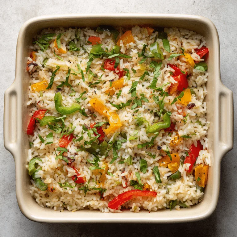 Oven Baked Rice with Vegetables Recipe