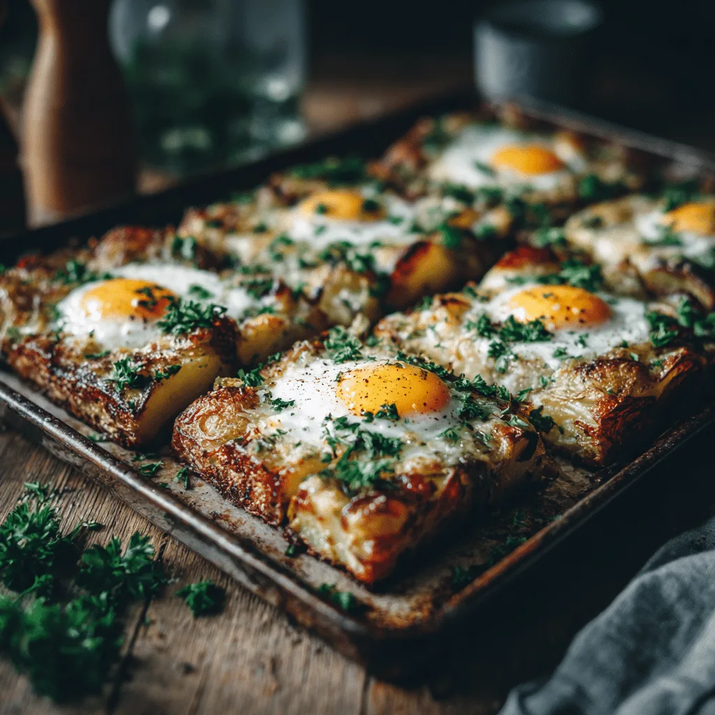 Baked Egg & Potato Tray Recipe