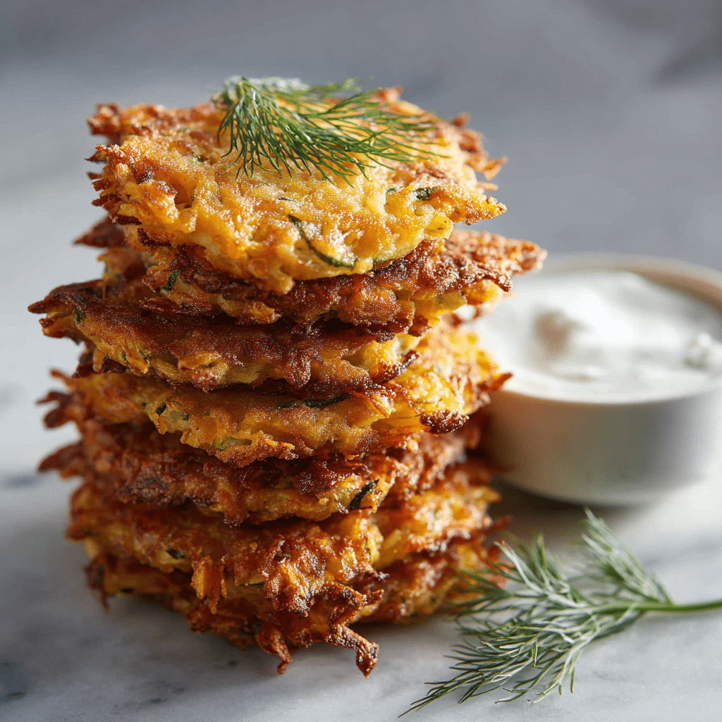 Baked Cabbage & Carrot Fritters Recipe