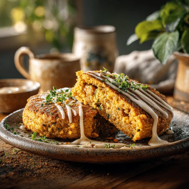 Oven Baked Chickpea Patties Recipe
