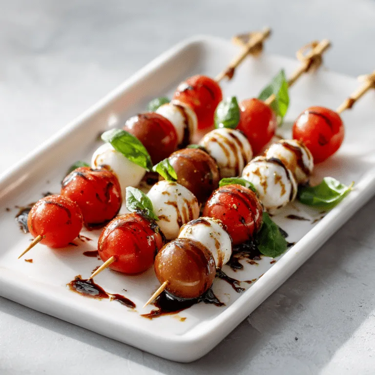 Caprese Salad Skewers Recipe