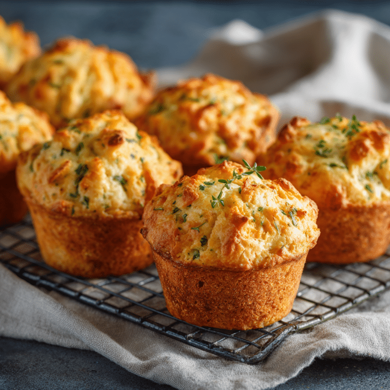 Cheesy Herb Savory Muffins Recipe