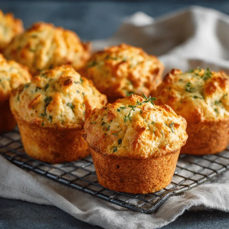 Cheesy Herb Savory Muffins Recipe
