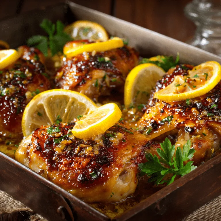 Baked Lemon Garlic Chicken Recipe