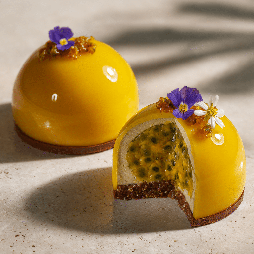 Mango Passion Bloom Domes Recipe - Recipe Image