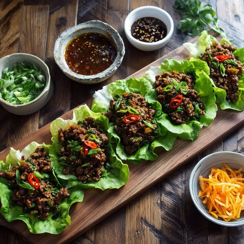 Korean BBQ Beef Lettuce Cups Recipe