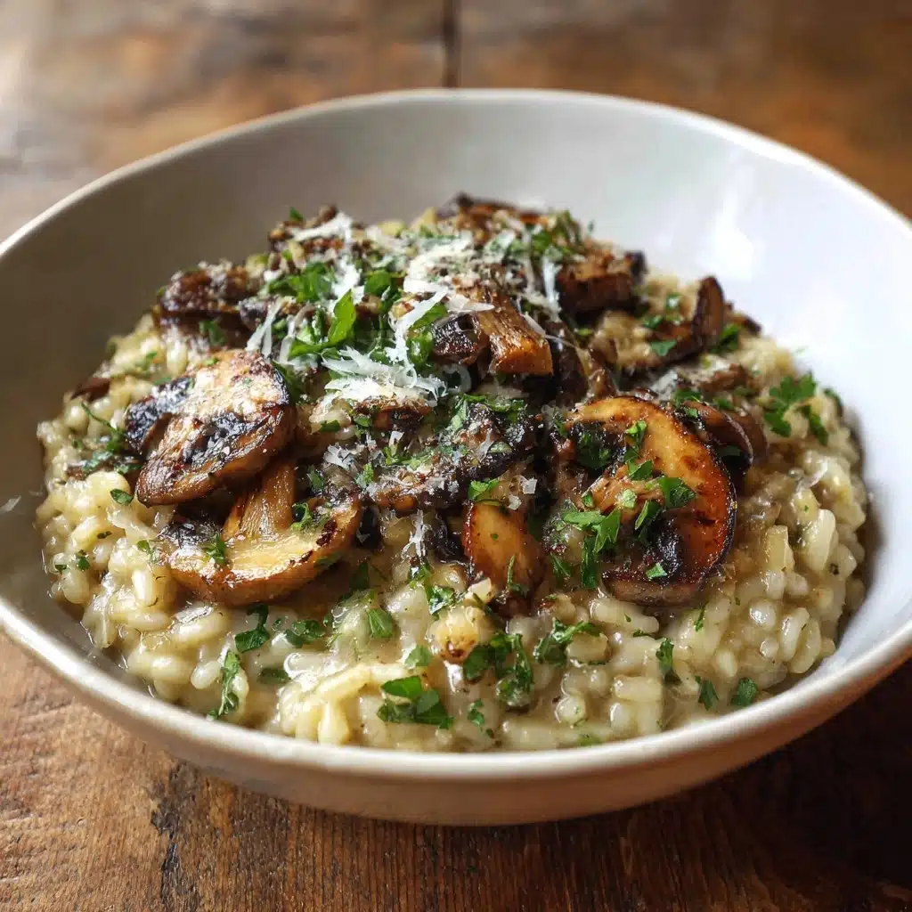 Creamy Mushroom Truffle Risotto Recipe