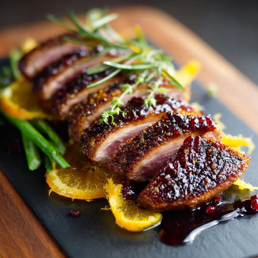 Crispy Duck Breast with Orange Glaze Recipe