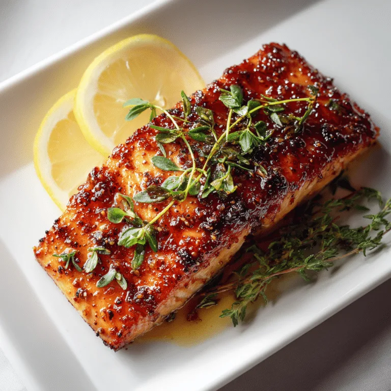 Honey Mustard Glazed Salmon Recipe