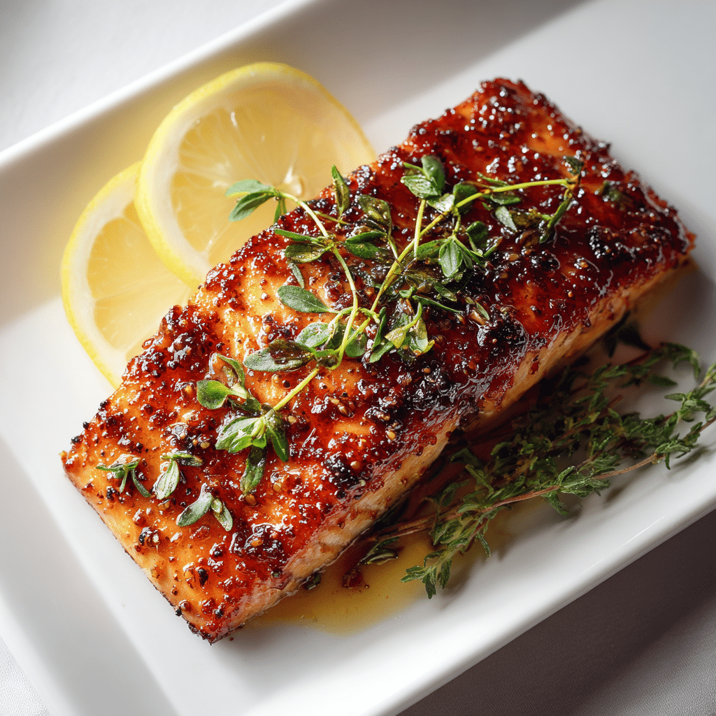 Honey Mustard Glazed Salmon Recipe
