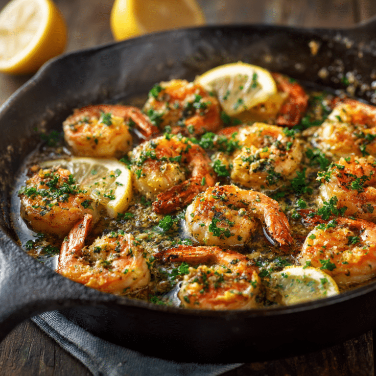 Garlic Butter Shrimp Skillet Recipe