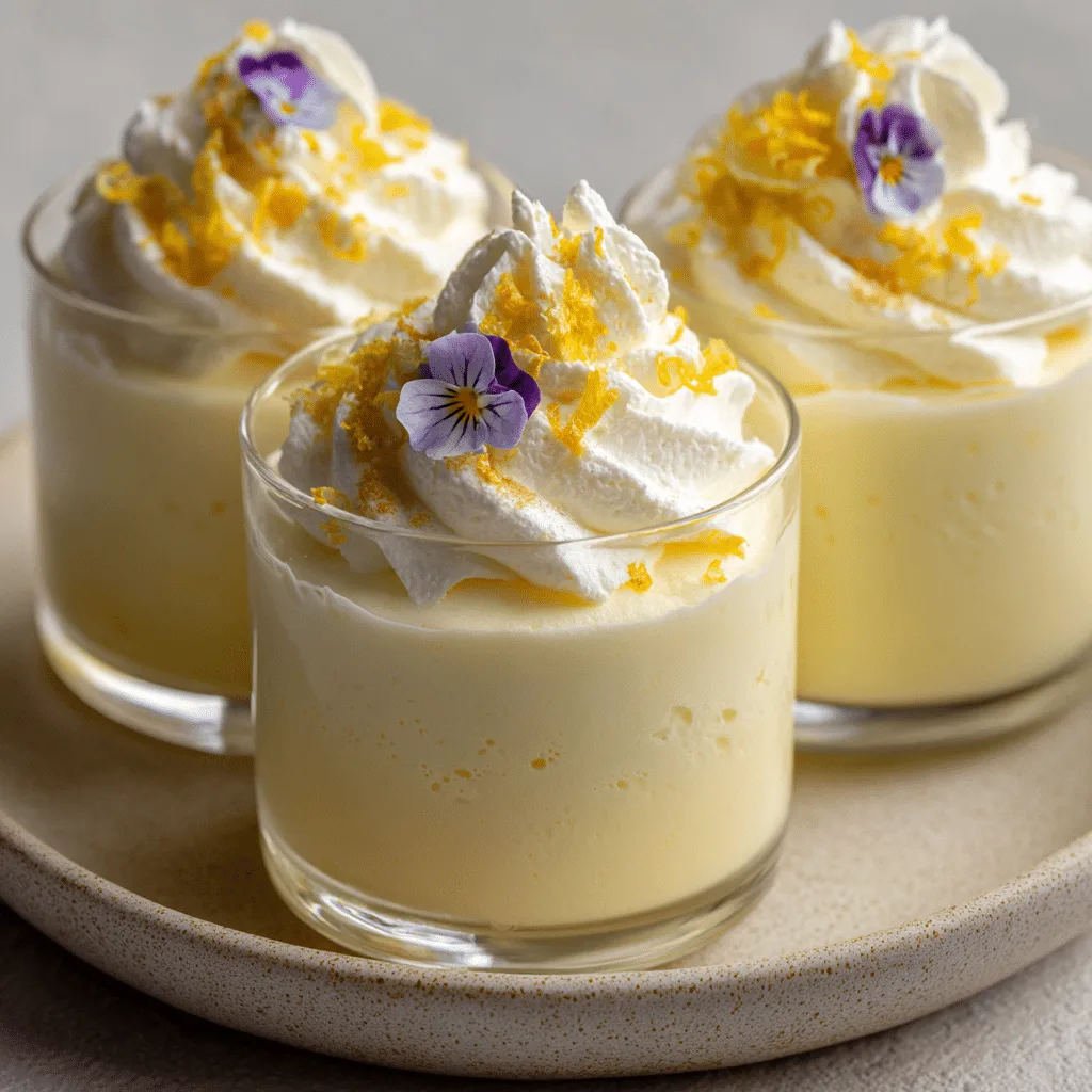 Lemon Cream Cups Recipe - Recipe Image
