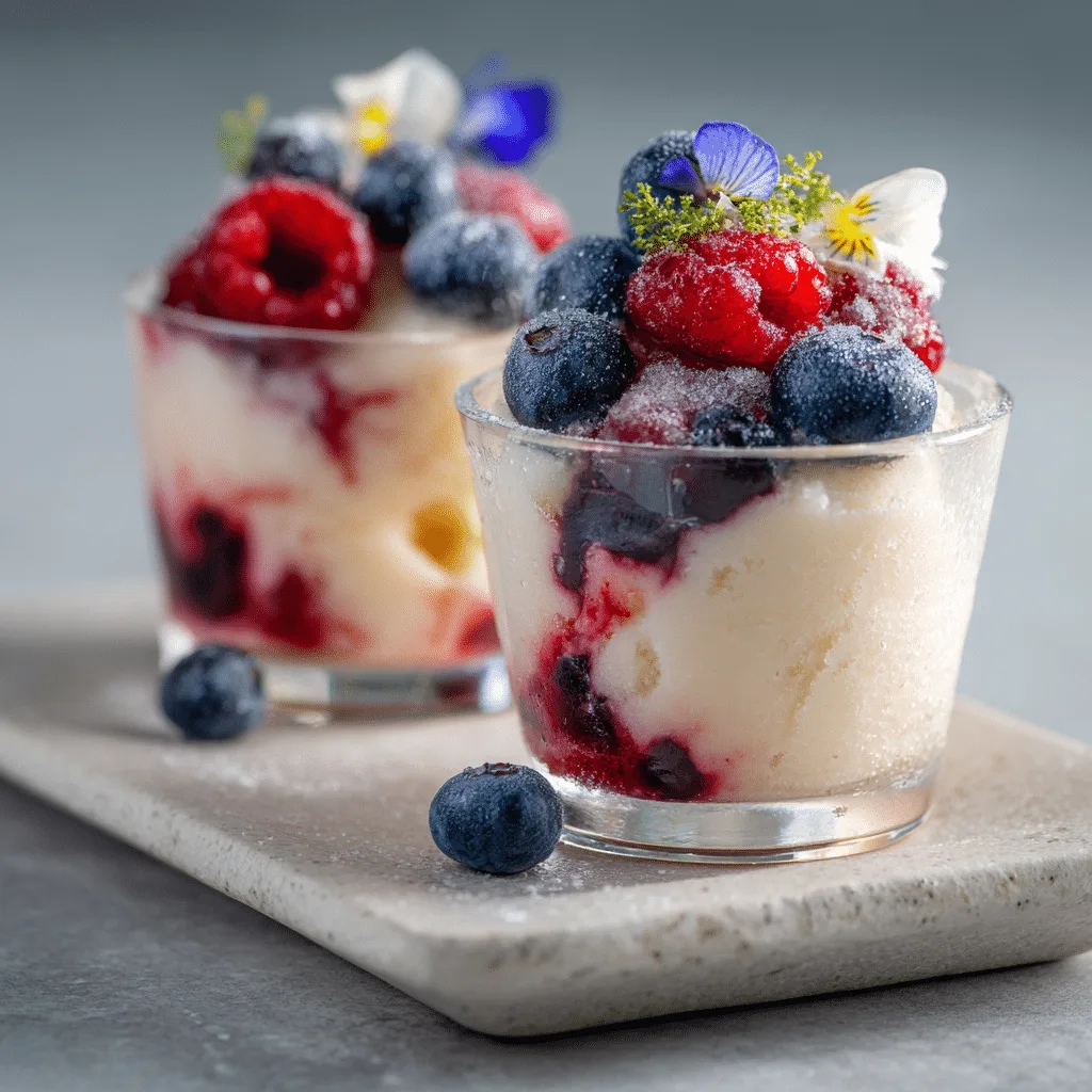 Frozen Yogurt Berry Cups Recipe - Recipe Image