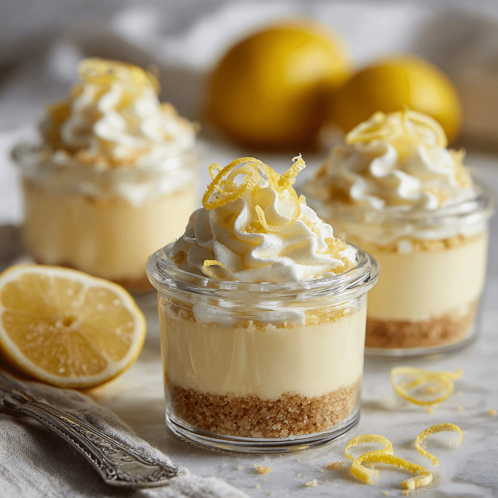 No-Bake Lemon Cheesecake Cups Recipe